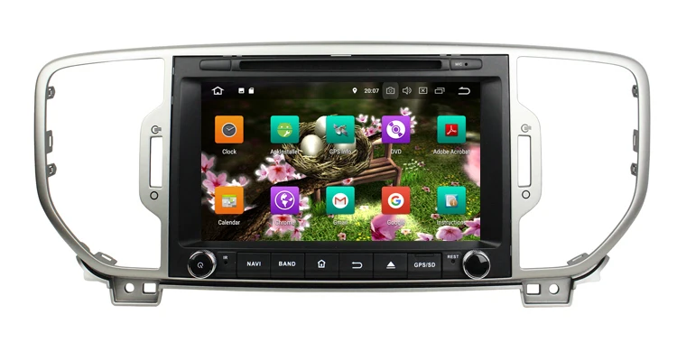 Perfect 8" Octa core Android 8.0 car dvd gps for kia Sportage 2016 navigation dvd player car radio audio video player 2 din gps 26