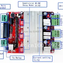 Прямые продажи с фабрики/ЧПУ 3 оси TB6560 3.5A Драйвер шагового двигателя плата контроллера Mach3