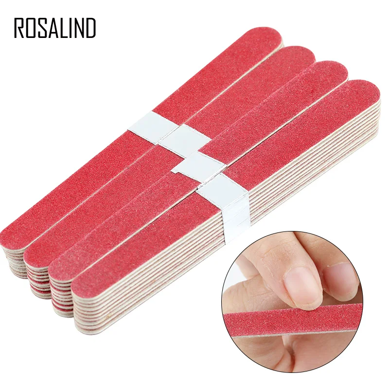 

ROSALIND 40PCS/Lot Nail File Set For Manicure Nails Accessoires Pedicure Buffer Sanding Nail Art Tool Double Sided Nail Polish