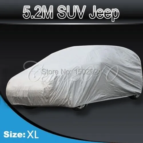 

XL 17 Waterproof Scratch proof SUV large Car Cover for 4x4 Sport Vehicle 5.2M
