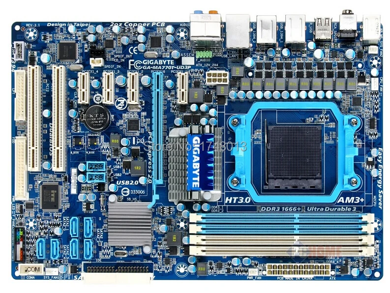 

gigabyte GA-MA770T-UD3P original motherboard MA770T-UD3P AM3 AM3+ DDR3 MA770T-UD3P 16GB used desktop motherboard