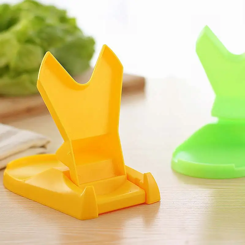 

Folding Based Ladle Pot Rack Plastic Lid Pan Holder Spoon Rest Creative Cooking Pots Stand Kitchen Utensils JS22