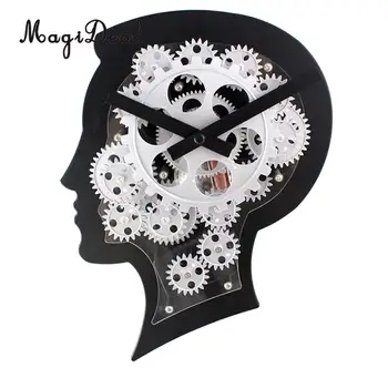 

Battery Powered 3D Metal Gear Wall Clock Decorative Clock Collectable Gift