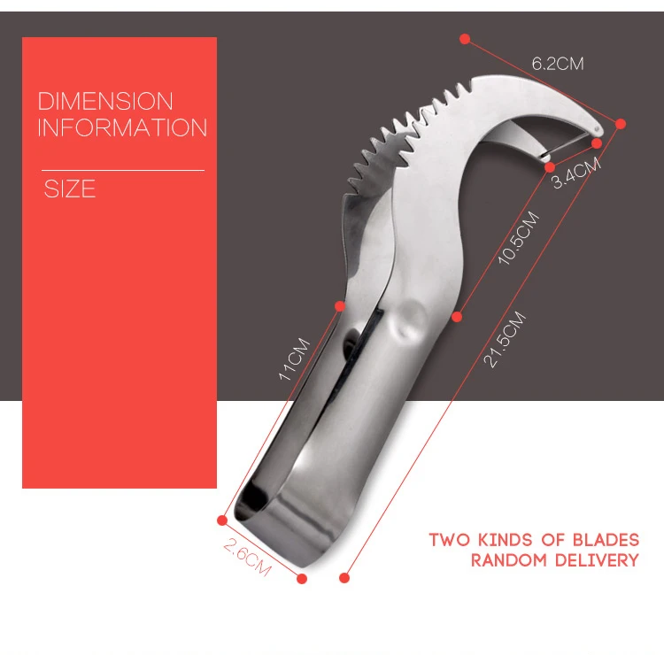 ORZ нержавеющая сталь арбуз слайсер Дыня резак сервер Corer Cantaloupe резки сеялки Слайсеры совок для фруктов инструменты