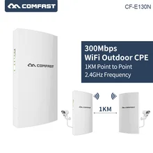 COMFAST 1 км дальность 300 Мбит/с 2,4 ГГц открытый мини CPE беспроводной AP мост wifi точка доступа 5dBi Wi-Fi антенна Nanostation CPE