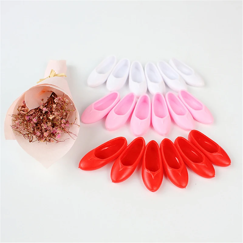 

Ancient Flat Shoes High Quality Cute Mixed Style Colorful Platform Shoes For girl Doll Accessories Kids Gifts