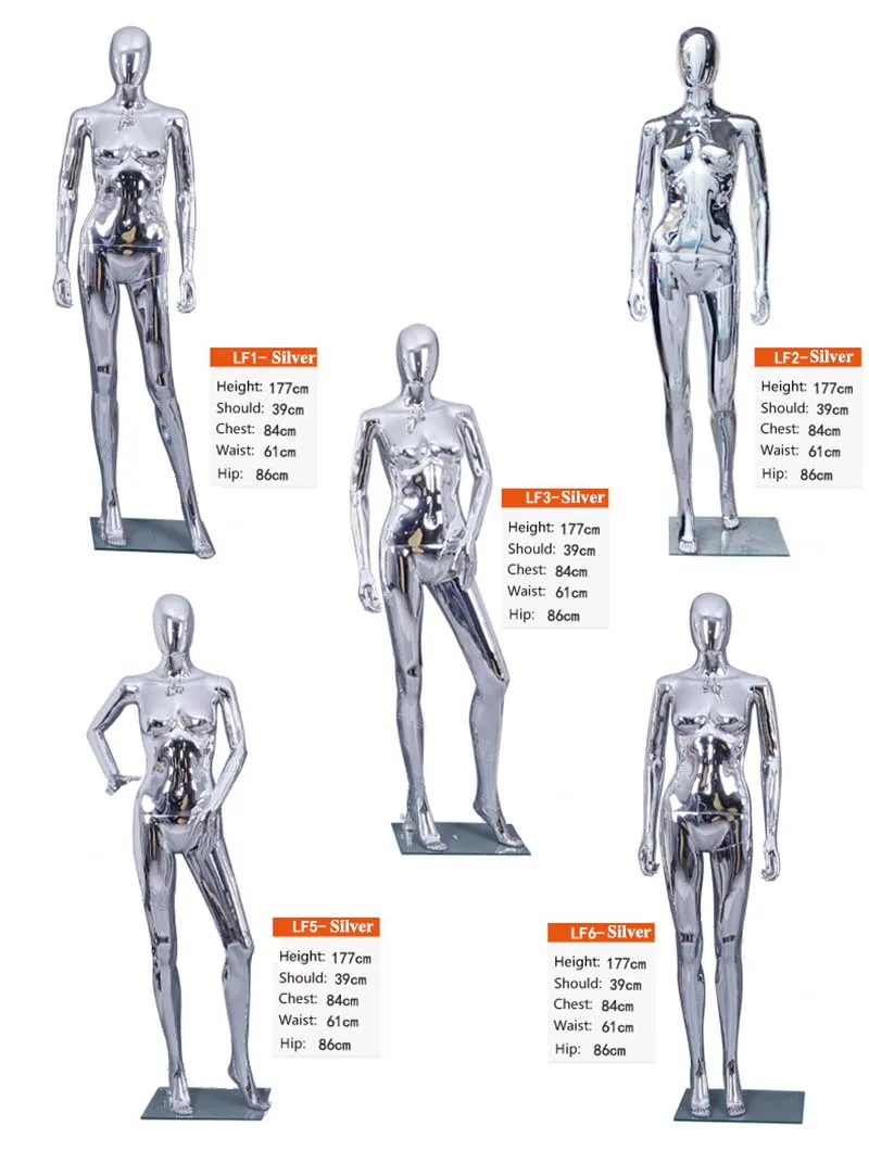 Electroplated silver model 6