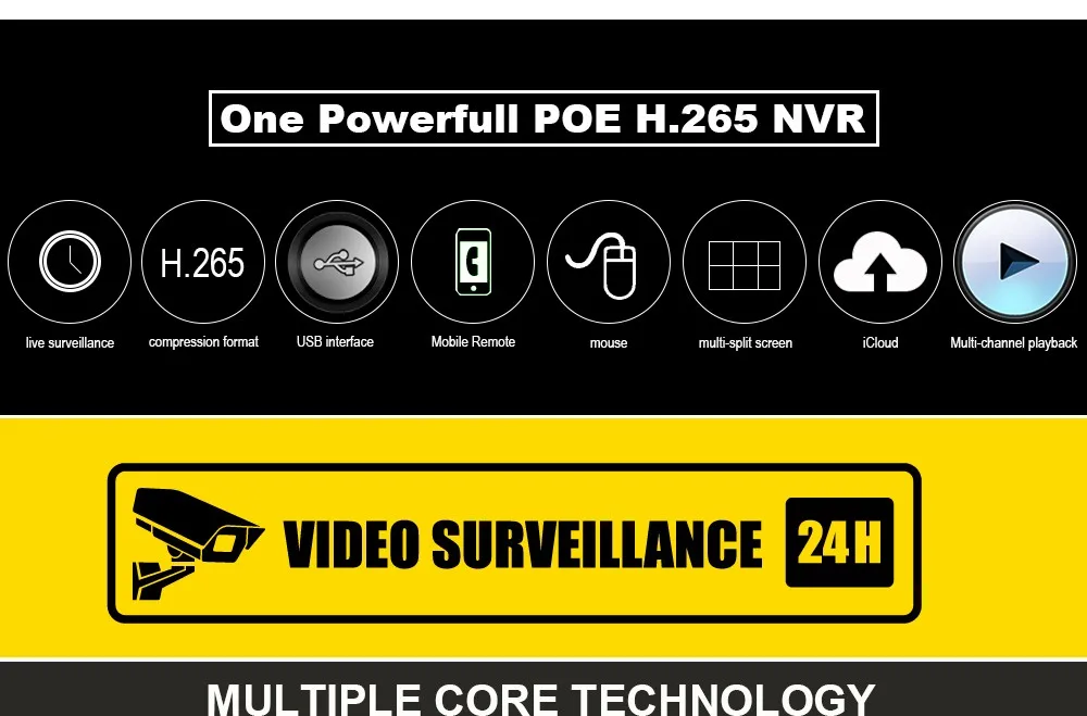 ONVIF FTP Обнаружение движения Макс 4 к HI3798 H.265 PoE NVR 4CH 5MP 4 PoE порта 8CH 4MP 8 PoE портов IEEE802.3af DC48 V система охранного видеонаблюдения PoE NVR