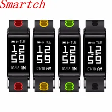 Smartch HM68 умный Браслет крови Давление кислорода меру умный сердечного ритма браслет Для мужчин пару часов для IOS и Android