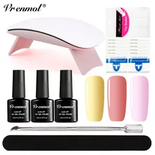 Vrenmol лак комплект Набор 18 Цвета выбрать 3 шт. французский УФ Гели для ногтей польский и 6 Вт Защита от солнца мини-УФ-лампы инструменты для маникюра маникюрный набор