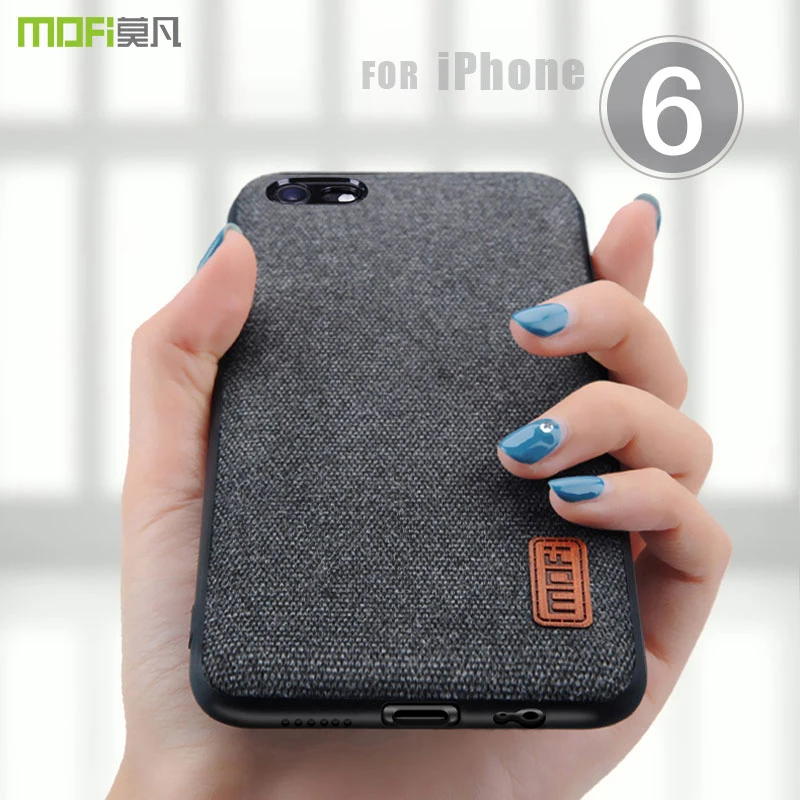 Koop Voor iphone 6 6 S Plus case cover MOFI voor iPhone 6 plus Terug volledige Cover Case Voor Zachte rand Apple 6 voor iPhone 6 splus Stoffen Case