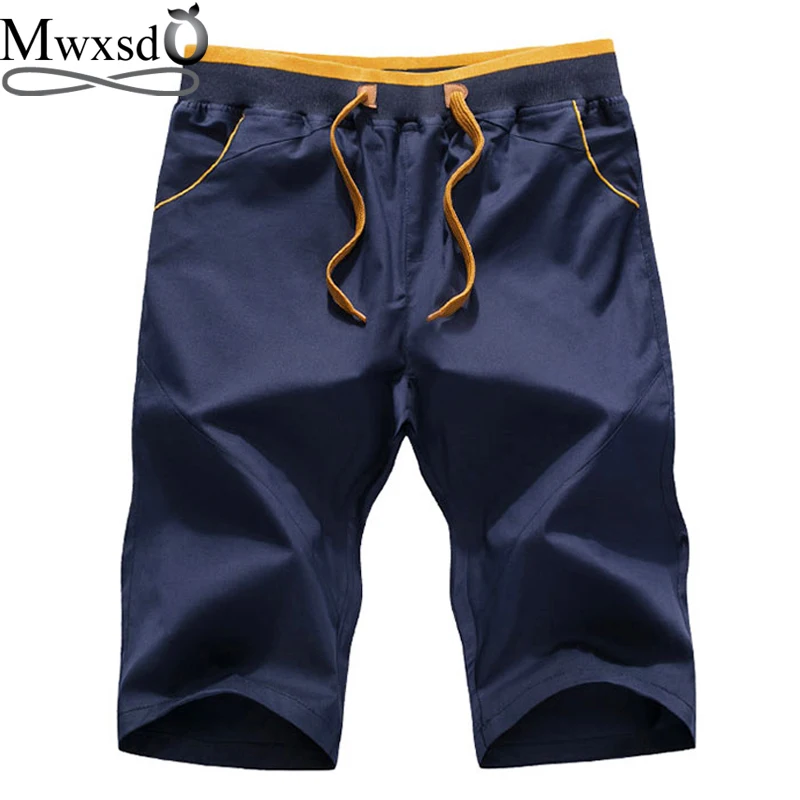 Марка mwxsd повседневные мужские хлопковые шорты летние мужские короткие штаны мужские шорты мужские бордшорты Большие размеры M-4xl