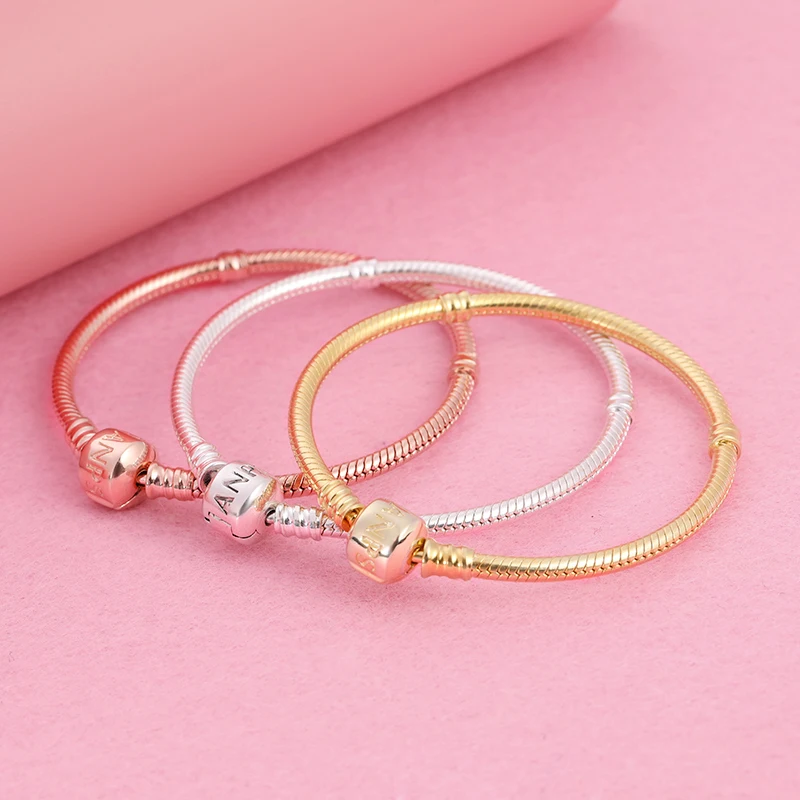 

2019 NEW Brand DORANPS Sterling Silver 925 charm bracelet bangle jewlery women gifts birthday,1pz