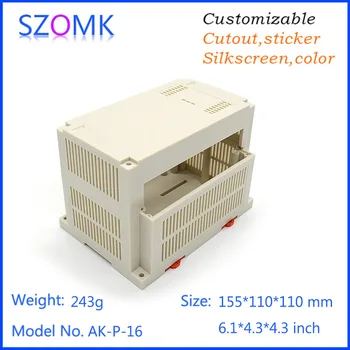 

plastic electronics enclosure for terminal block (10 pcs) 155*110*110mm szomk project box plastic housing for PCB board