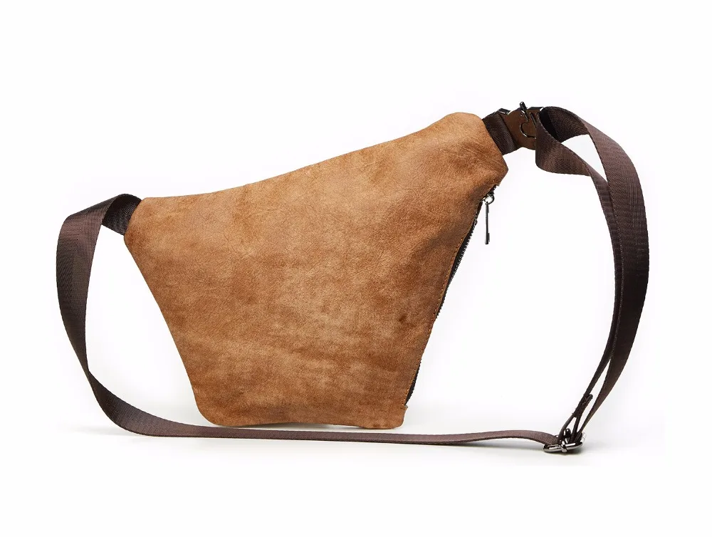 Anti-Theft Мужская нагрудная сумка из натуральной кожи многофункциональный слинг сумка сумки моды мужской сумка груди