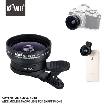 

KIWI 0.45 x Wide Angle Macro Conversion Lens 37mm 52mm 58mm for Canon Nikon Sony DSLR Camera Universal Smart Phone
