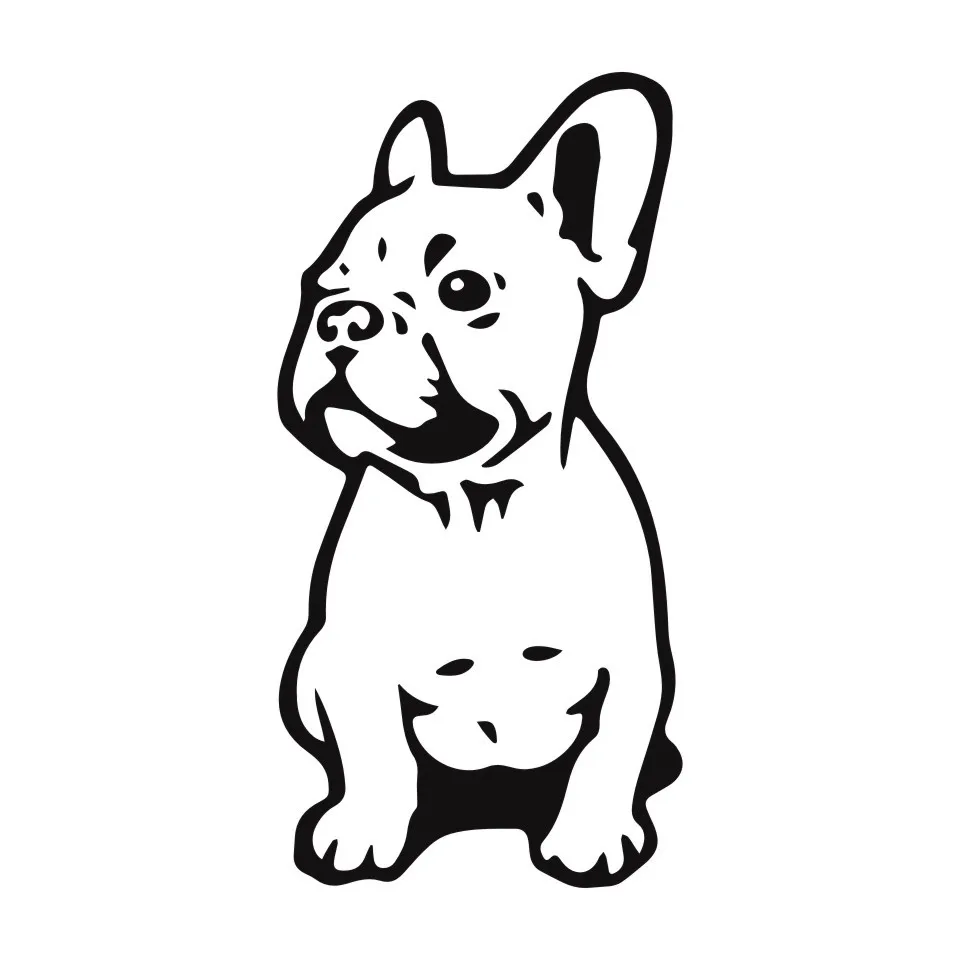 Cunymagos FRENCH BULLDOG Dog Pet Breed Vinyl Decal Funny Animal Car Sticker Dog Sticker Auto Motorcycle Car Styling 7.5CM15 (3)