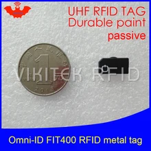 UHF RFID Анти-металлическая бирка omni-ID fit400 fit 400 915mhz 868mhz Alien Higgs3 EPCC1G2 6C прочная краска смарт-карта пассивные RFID метки