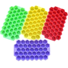 37 слотов для карт лоток для кубиков льда Силиконовые сотовые поддон для льда творческий Молоко Фруктовый Сок форма для охлаждения шоколада лоток самодельный лед EZLIFE JK0035