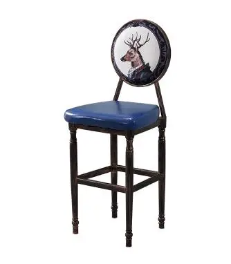 Американский стиль обеденный стул индивидуальный стул Железный художественный стул на заказ гостиничный бар - Цвет: 18
