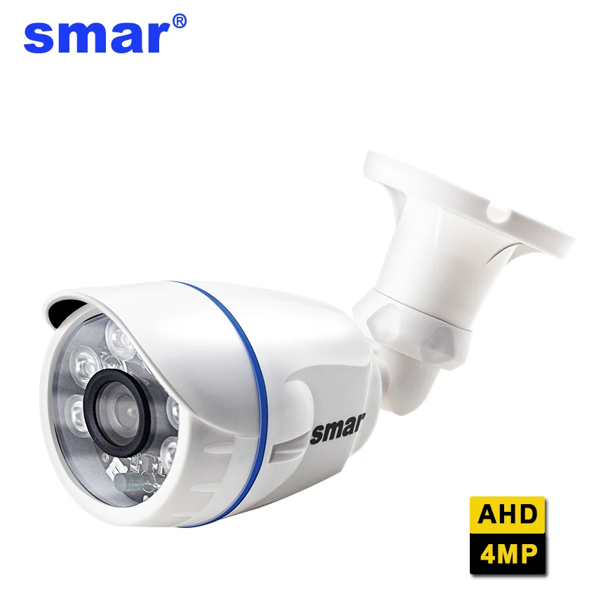 

Smar Super HD 4MP AHD Security Camera AHDH Outdoor Waterproof CCTV Bullet Camera Home Video Surveillance 6PCS Nano IR Leds ABS