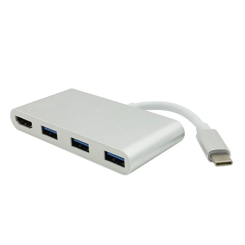 USB C Type C to HDMI USB3.0 Hub Adapter Cable USB-C Type-C to HDMI Converter 1080P High Speed For Macbook Chromebook Pixel (3)