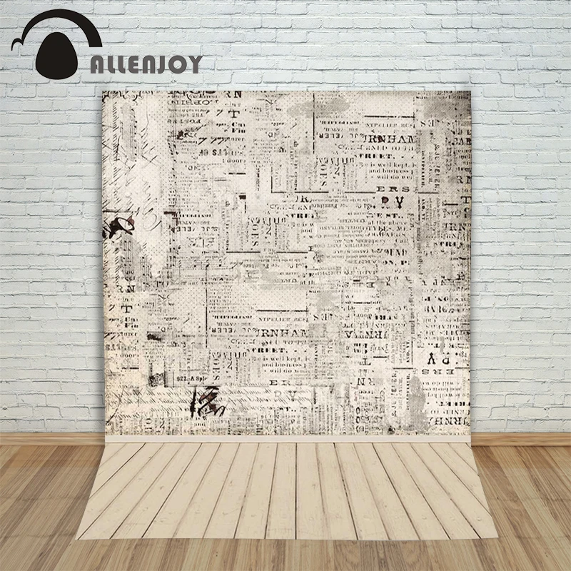Allenjoy photographic background Newspaper Text floor
