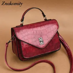 Znakomity/Модная женская сумка на плечо из искусственной кожи с мелким каменным узором; женские сумки; Повседневная сумка через плечо с красным