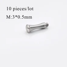 10 peças/lote Hair Salon Tesoura Peças Removível Finger Rest 3*0.5mm Cauda Prego Acessório Para O Clavo De Cabeleireiro Cola Resto