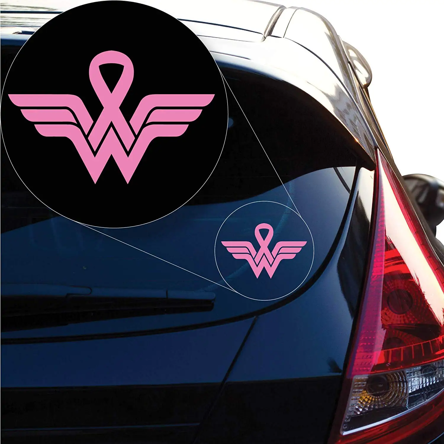 

Yoonek Graphics Wonder Woman Breast Cancer Decal Sticker for Car Window, Laptop and More. # 1231 (Custom, Custom)