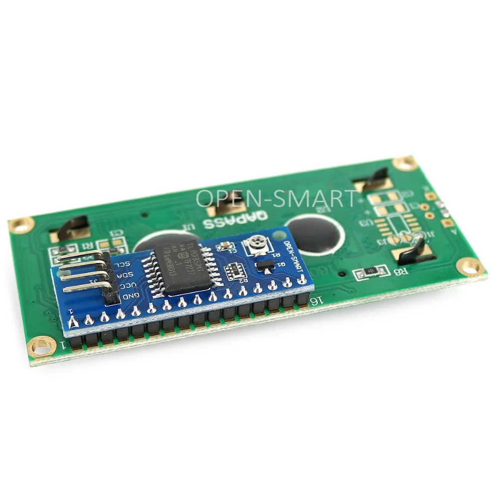 Плата адаптера I2C LCD 1602 / 2004 для Arduino Встроенный потенциометр регулировки