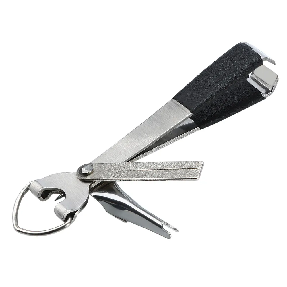 

1 Pcs 4 In 1 Quick Knot Cutter Nippers Snip Tying Nail Clippers Line Durable stainless steel Outdoor fishing tongs tool F144