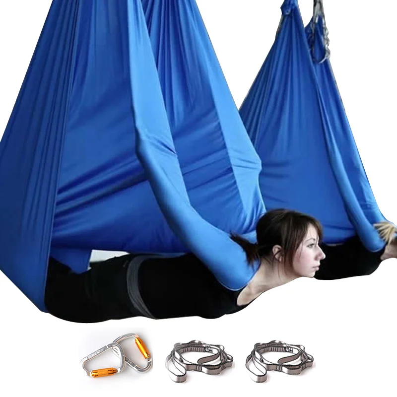 

Aerial Yoga Swing - Ultra Strong Antigravity Yoga Hammock/Trapeze/Sling for Air Yoga Inversion Exercises 6*2.8m set