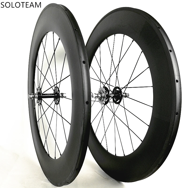 soloteam carbon wheels 30mm 38mm 45mm 50mm 60mm 88mm carbon bicycle wheels 700C fixed bike 23mm 25mm wide carbon wheelset