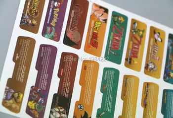 

Replacement 5sets/lot=140pcs/lot Customer Design for Gameboy Advance Label Sticker For GBA Console Back Tag