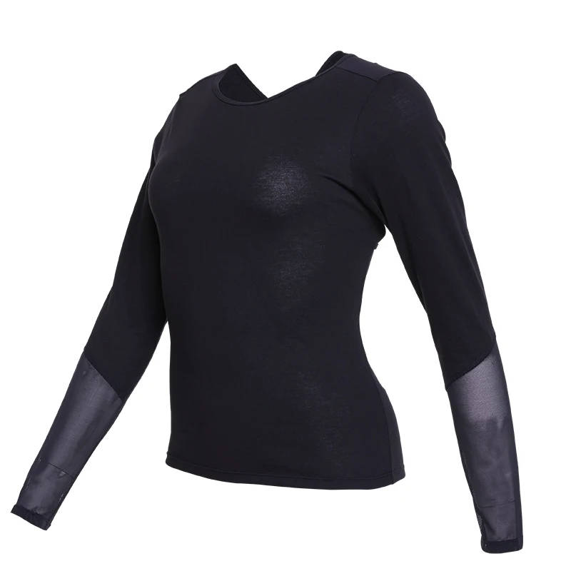 

Women's Gym Mesh Yoga Shirts Long Sleeve Sexy Back Hollow Running Sports Tops Jogging Workout T-shirts Tights