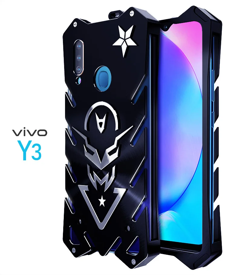 

Zimon Armor II Aviation Metal Case For BBK VIVO Y3 Z5X Powerful Case Shockproof Aluminum Bumper Back Cover For VIVO Y3 Z5x