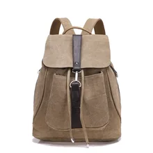 2017 Lona de La Manera Bolso de Hombros Nueva Mujer Mochilas de Lona unisex Mochila para Adolescentes Mochila Portátil de Viaje