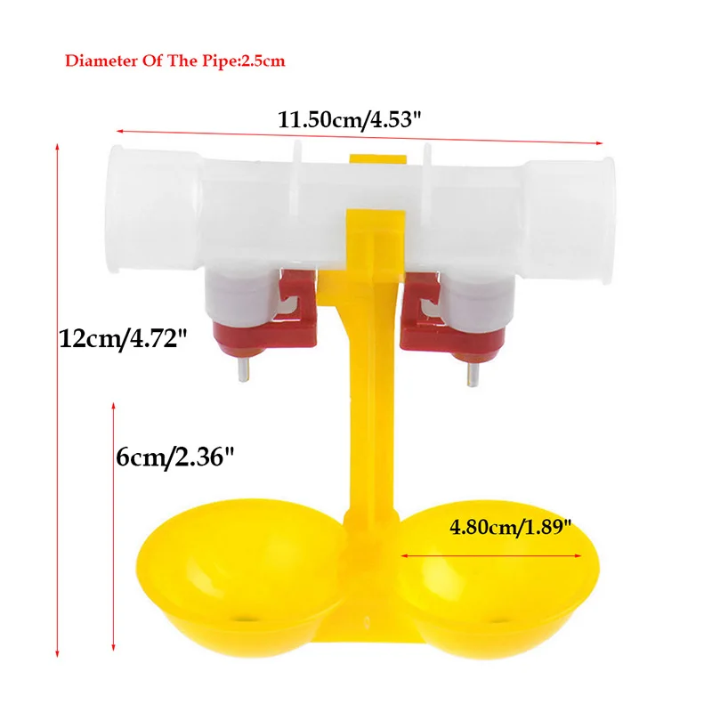 Курица питьевой фонтан двойной подвесной Кубок мяч соска поилки курица оборудование перепелиные кормушки Z07 Прямая поставка