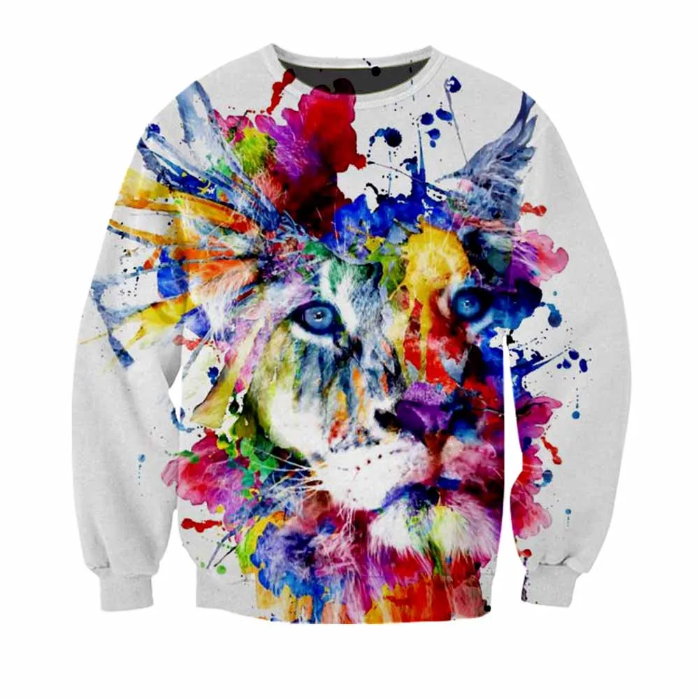 Funny Animal Lion owl Hoodie mens Tracksuits men Sweatshirt women Casual Hipster Sweatshirts Female male Tops streetwear Clothes