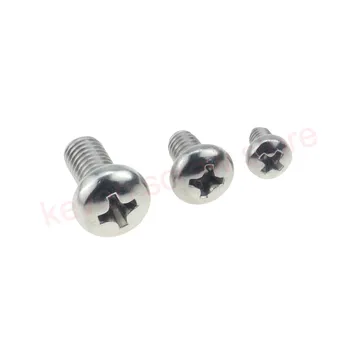 

100pcs/Lot GB818 M2.5/M3/M4 304 Stainless Steel Phillips Cross recessed pan head Screw