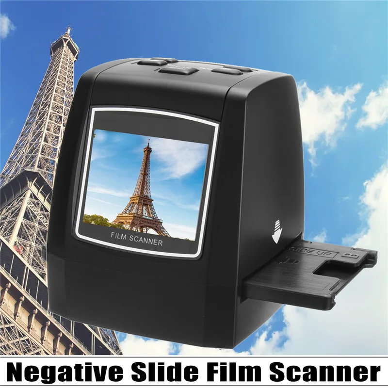 

Ultra High-Resolution Negative Film Slide Viewer Scanner Photo Converter USB 2.0 MSDC Monochrome Profession UK/EU Plug