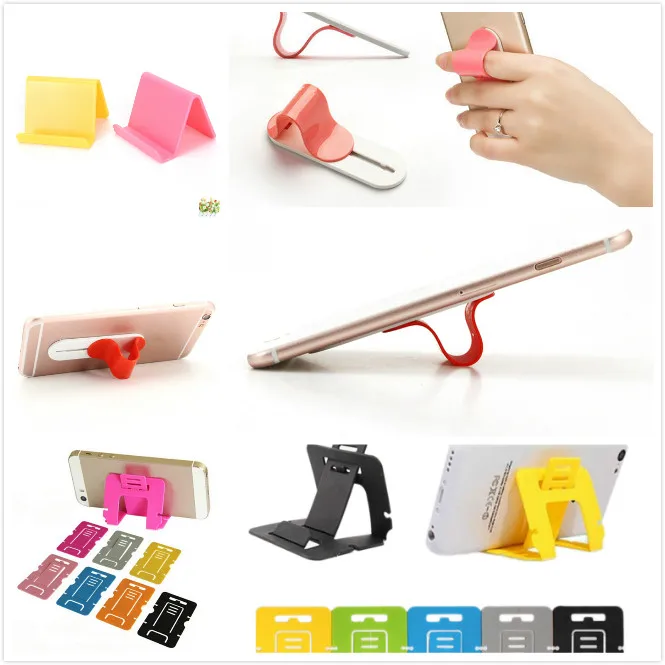 

Hot For iPhone for Samsung Finger Grip Elastic Band Strap Universal Phone Holder Ring with Stand for Mobile Phones Tablet