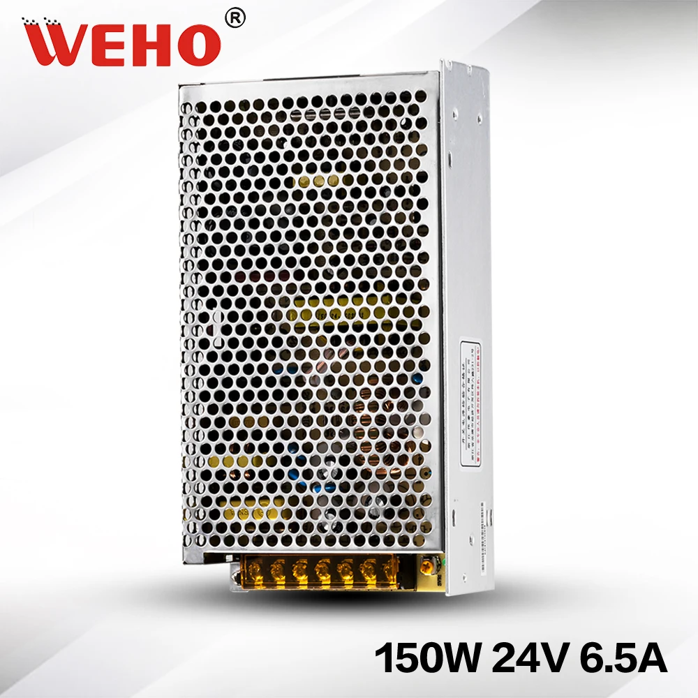 

(S-150-24) 85-132vac/170-264VAC input CE RoHS 150W 24V DC switching power supply