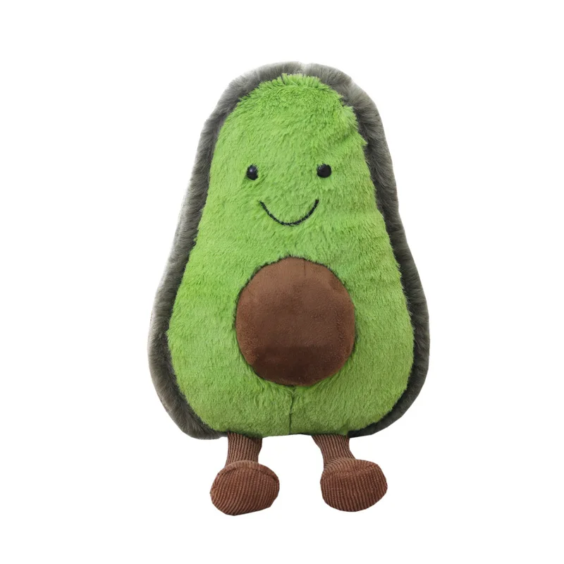 

Cute Stuffed Avocado Doll Toy Baby Toys Plush Fruit Ice Cream Soft Smile Snacks Mushroom Jelly Toys Gift Toy for Infant