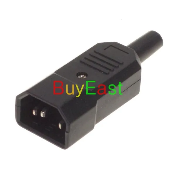 

5 x IEC-60320 C14 Male Plug Power Cord Connector Rewireable Plug