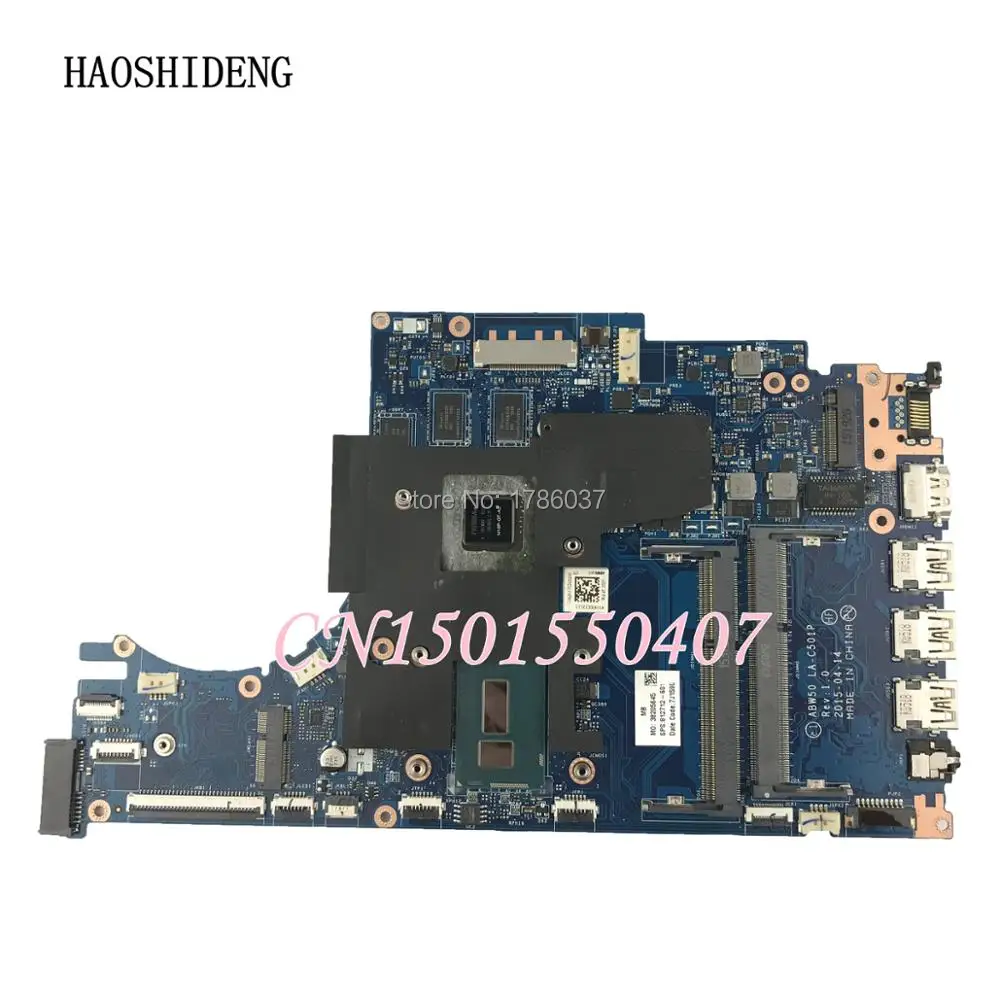 

HAOSHIDENG 812712-601 LA-C501P For HP ENVY Notebook 15-AE 15T-AE Laptop Motherboard with 950M 4GB i7-5500U CPU,fully Tested!