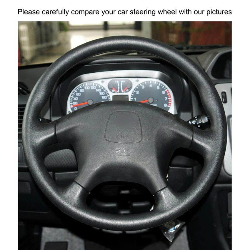 Hand-stitched DIY PU Artificial Leather Car Steering Wheel Cover for Mitsubishi Pajero Old Mitsubishi Pajero Sport Accessories Hand-stitched DIY PU Artificial Leather Car Steering Wheel Cover for Mitsubishi Pajero Old Mitsubishi Pajero Sport Accessories