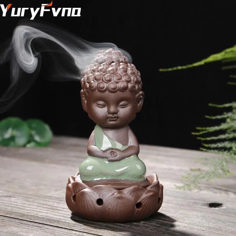 YuryFvna керамическая курильница с держателем Курильница Фарфор в виде сидящего