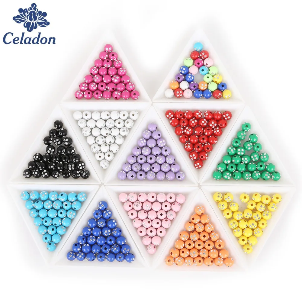 

Hot Sale 100 piece/lot 8mm Hole 1.8mm 14 Colors To Selection Shiny Acrylic Beads for Jewelry Making for DIY Bracelet Necklace